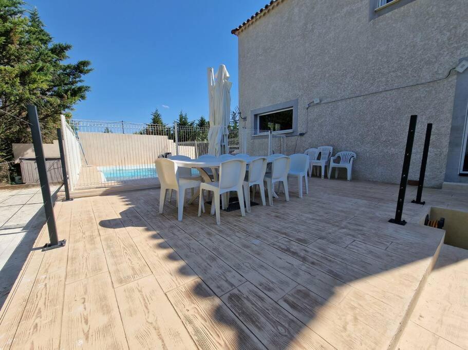Villa Pour 10 Personnes Avec Piscine Et Jacuzzi Alès Exterior foto
